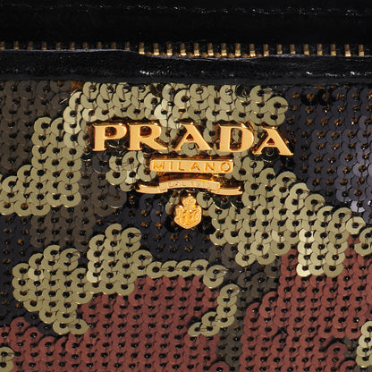 Prada Sequin Camouflage Continental Wallet Mimetico 4 of 8