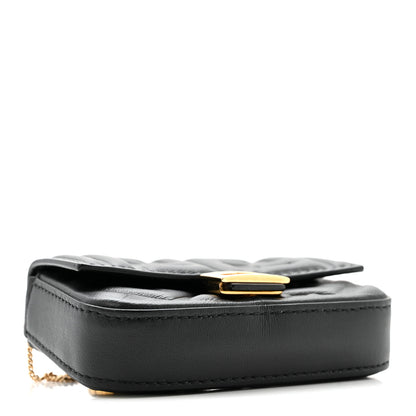 Fendi Nappa Matisse FF Embossed Nano Baguette Charm Black 4 of 12
