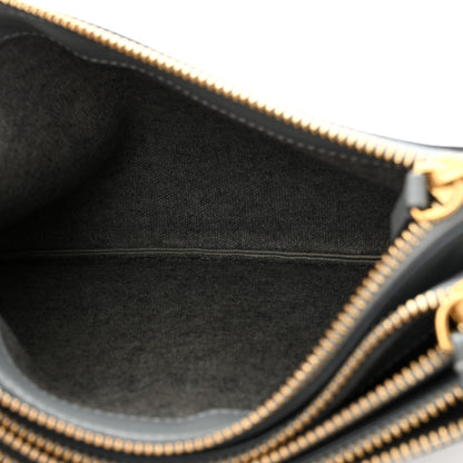 Celine Lambskin Small Trio Crossbody Bag Smoke 5 of 13
