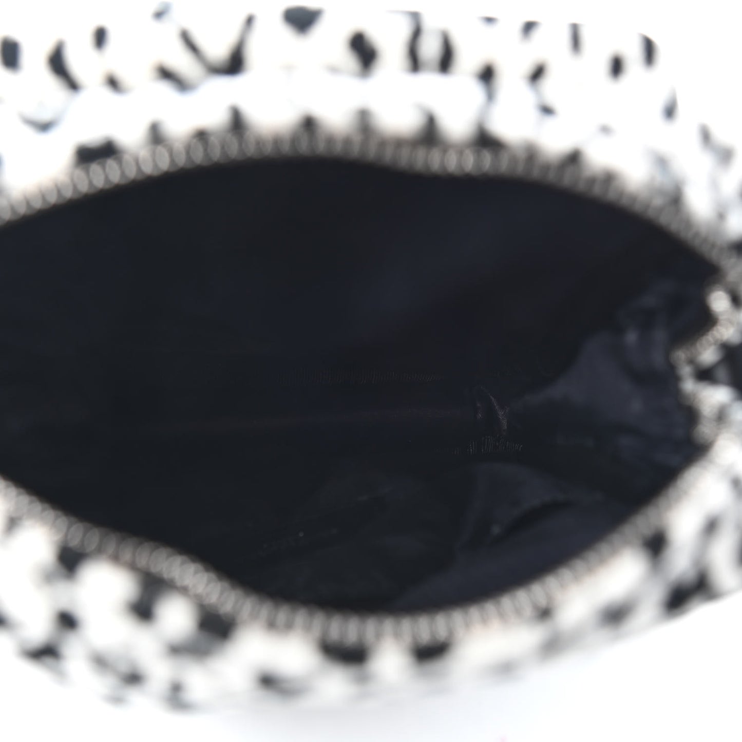 Canvas Leopard Print Sid Messenger Bag Black White