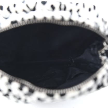 Saint Laurent Canvas Leopard Print Sid Messenger Bag Black White 5 of 8