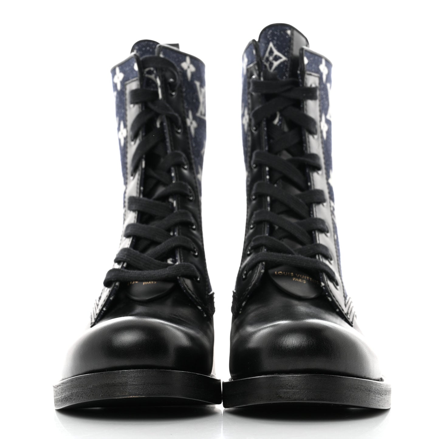 Denim Calfskin Metropolis Flat Ranger Boot 39