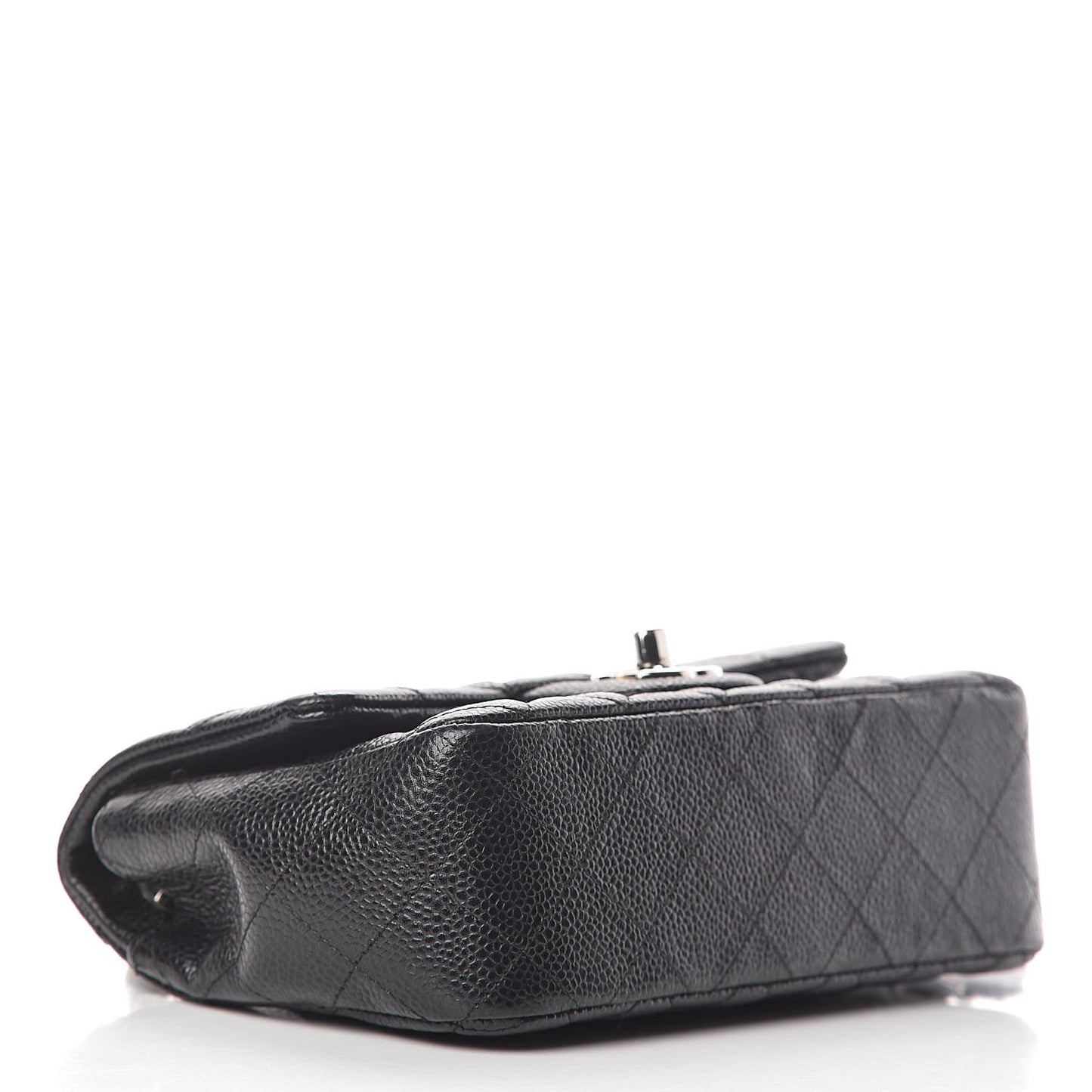 Caviar Quilted Mini Rectangular Flap Black