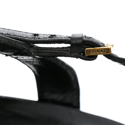 Gucci Malaga Kid Allie Platform Sandals 37 Black 9 of 13