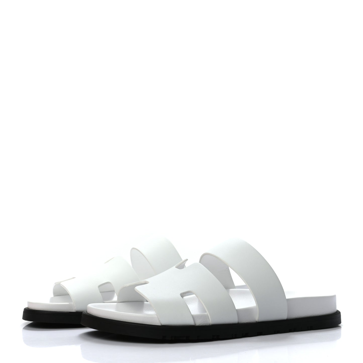 Calfskin Mens Chypre Sandals 41 White