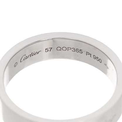 Cartier Platinum Diamond 5mm C De Cartier Wedding Band Ring 57 8 4 of 4