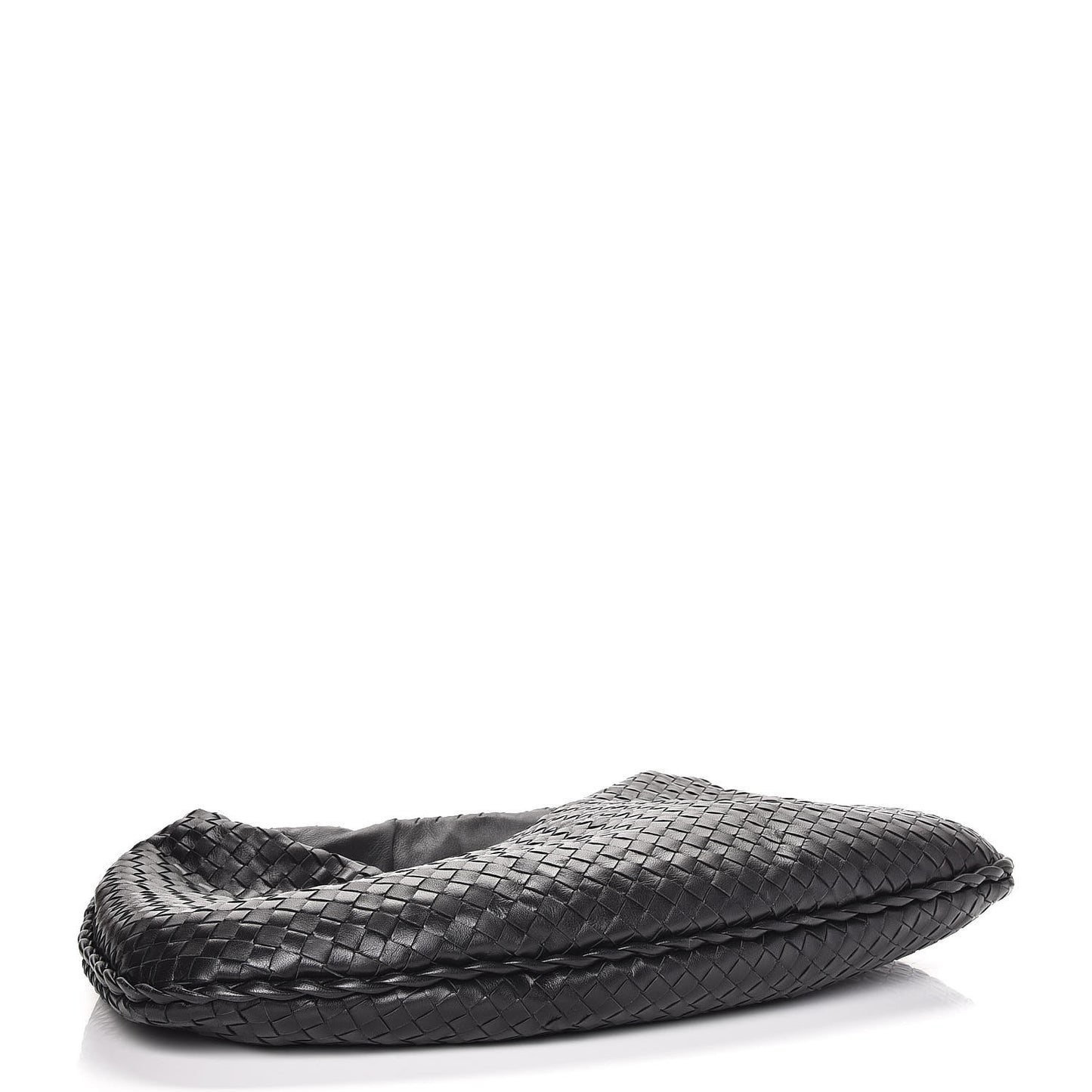 Nappa Intrecciato Large Hobo Nero Black