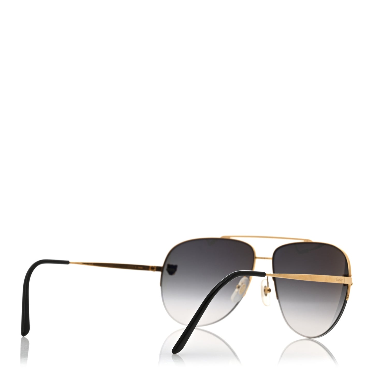 Panthere De Cartier Aviator Sunglasses CT0065S Gold