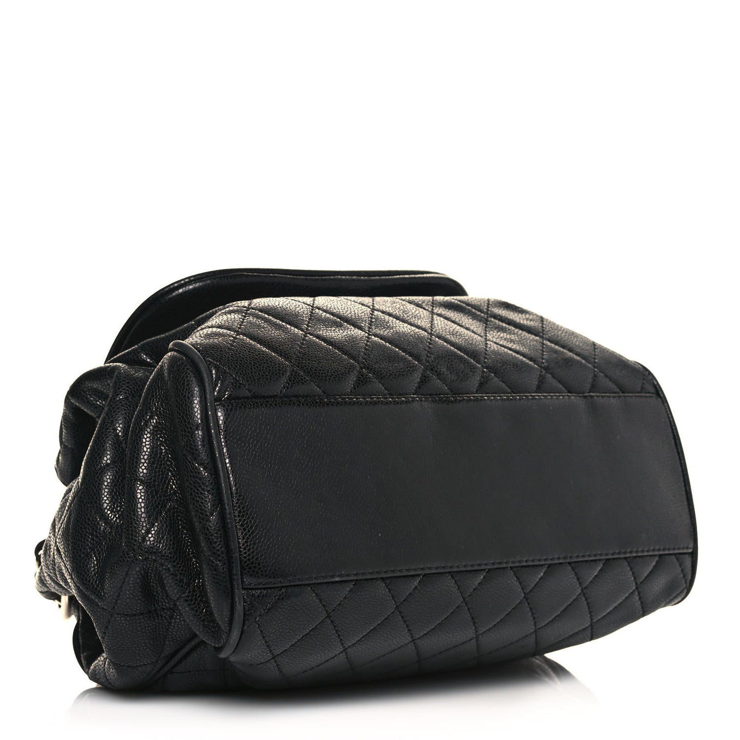 Caviar Quilted Timeless Accordion Flap Black