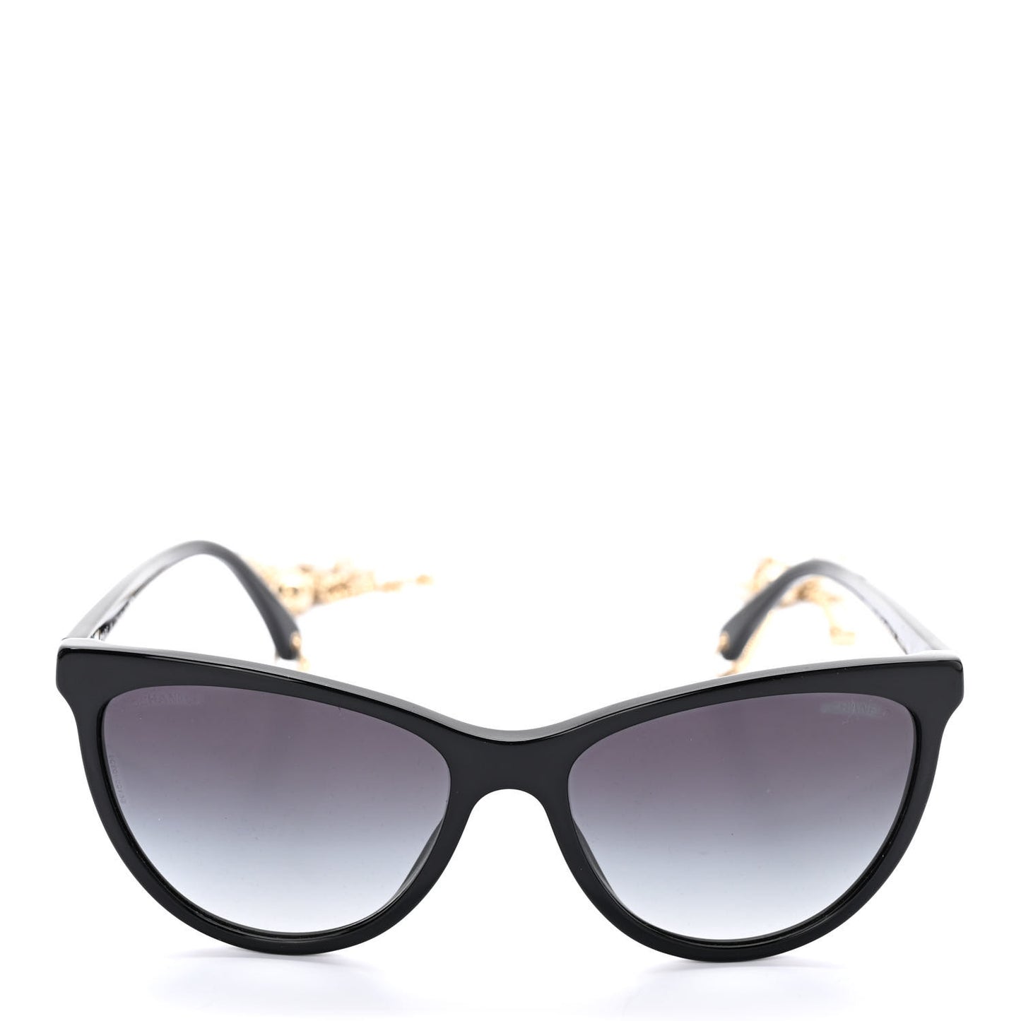 Acetate Fantasy Pearl Cat Eye Sunglasses 5341-H Black