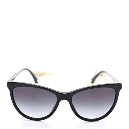 Chanel Acetate Fantasy Pearl Cat Eye Sunglasses 5341-H Black 2 of 8