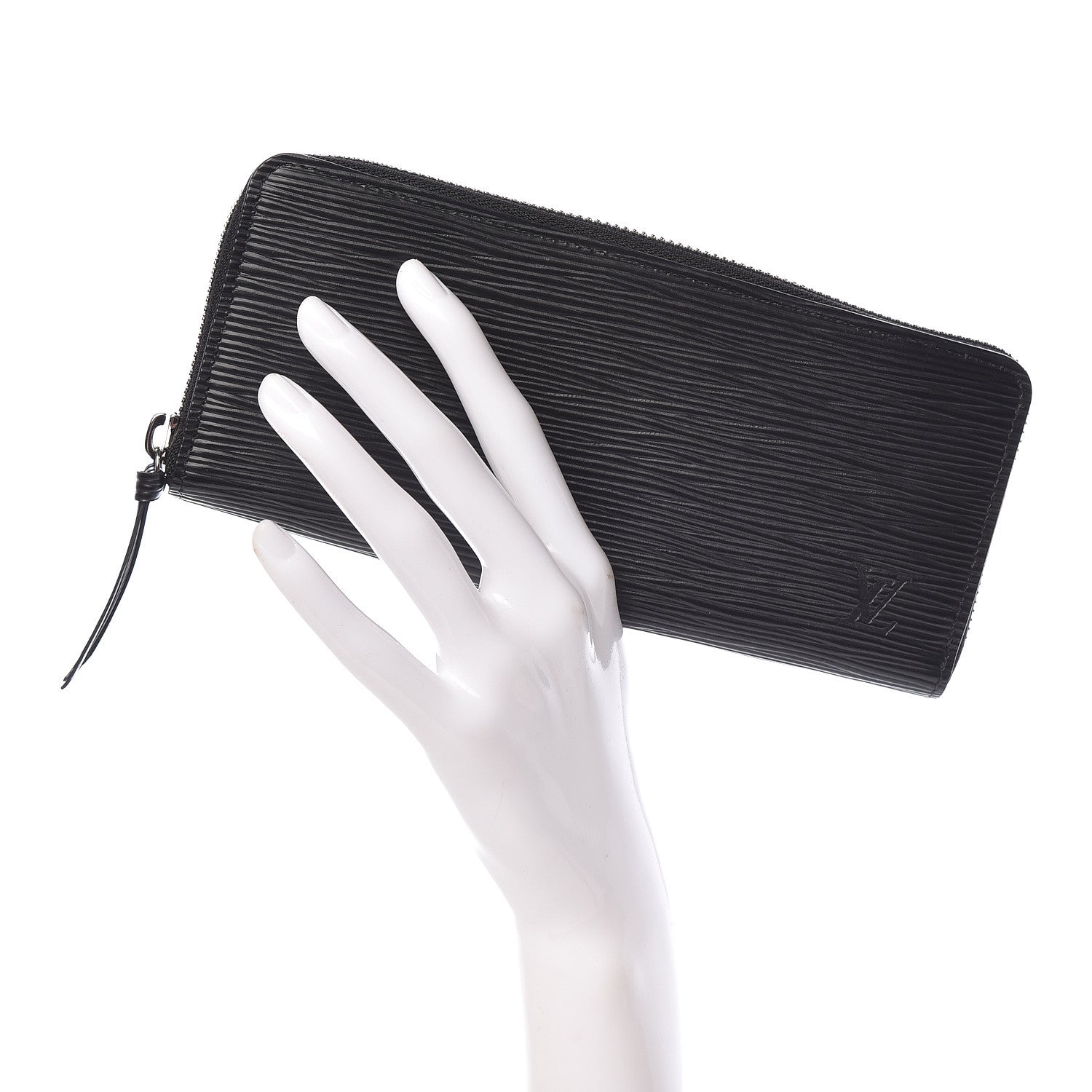 Louis Vuitton Epi Clemence Wallet Black 2 of 8