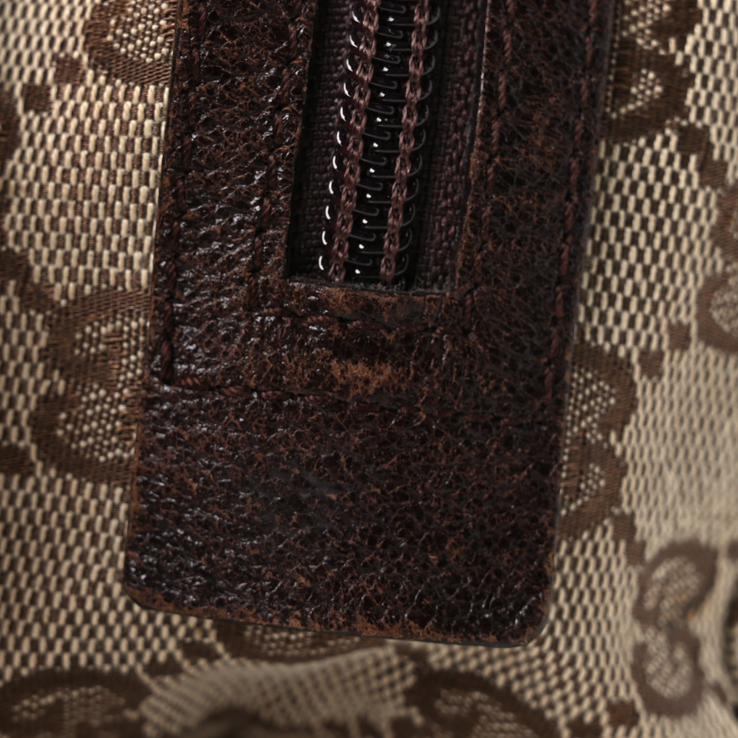 Monogram Large Cosmetic Case Brown