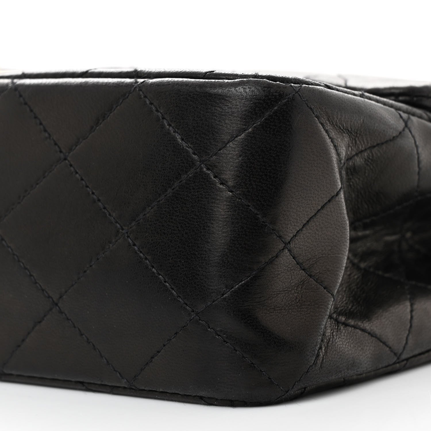 Chanel Lambskin Quilted Medium Double Flap Black 11 of 15
