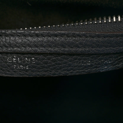 Celine Drummed Calfskin Micro Luggage Black 7 of 14