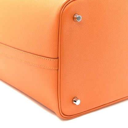 Hermes Epsom Tressage De Cuir Picotin Lock 22 MM Abricot Rose Azalee Gold 8 of 9
