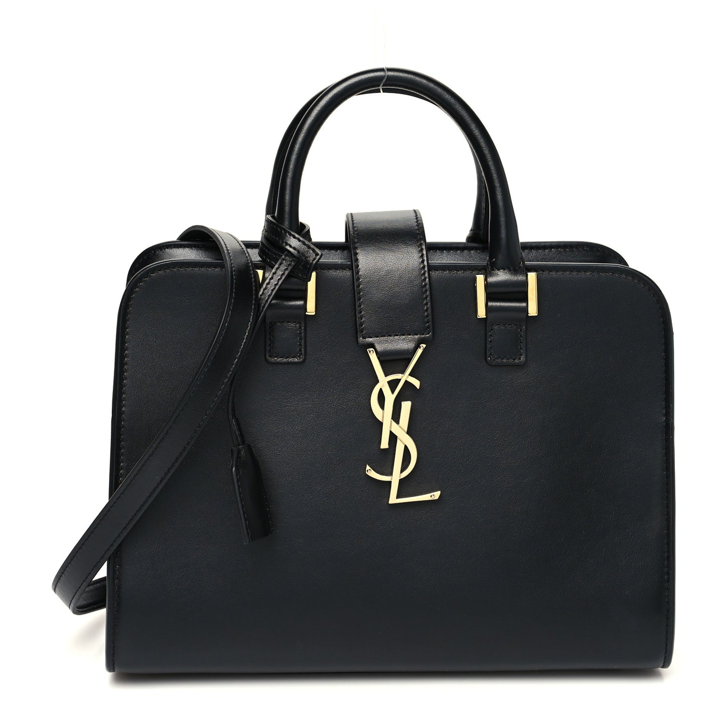 Calfskin Monogram Baby Cabas Black