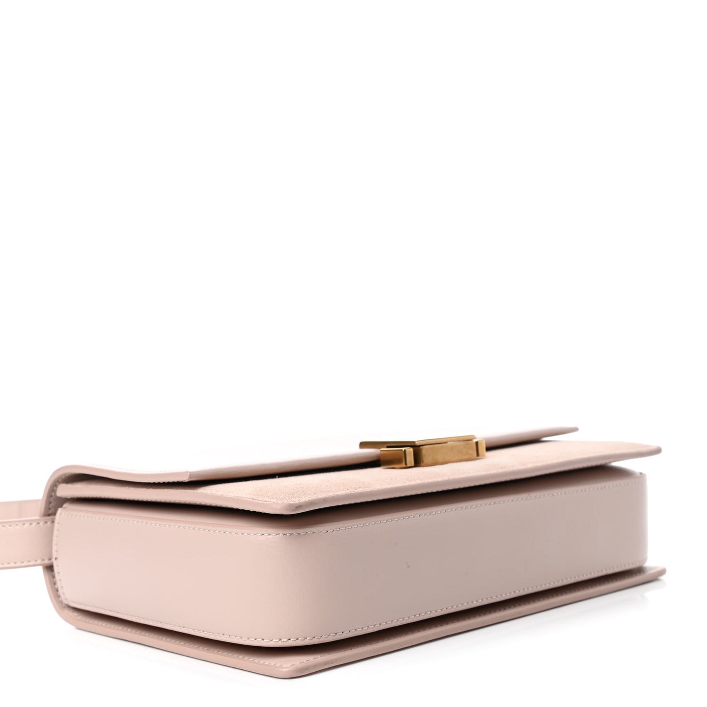 Smooth Calfskin Suede Medium Bellechasse Bag Marble Pink