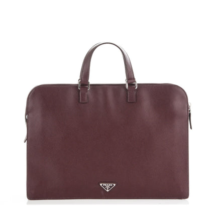 Prada Saffiano Travel Briefcase Granato 1 of 6