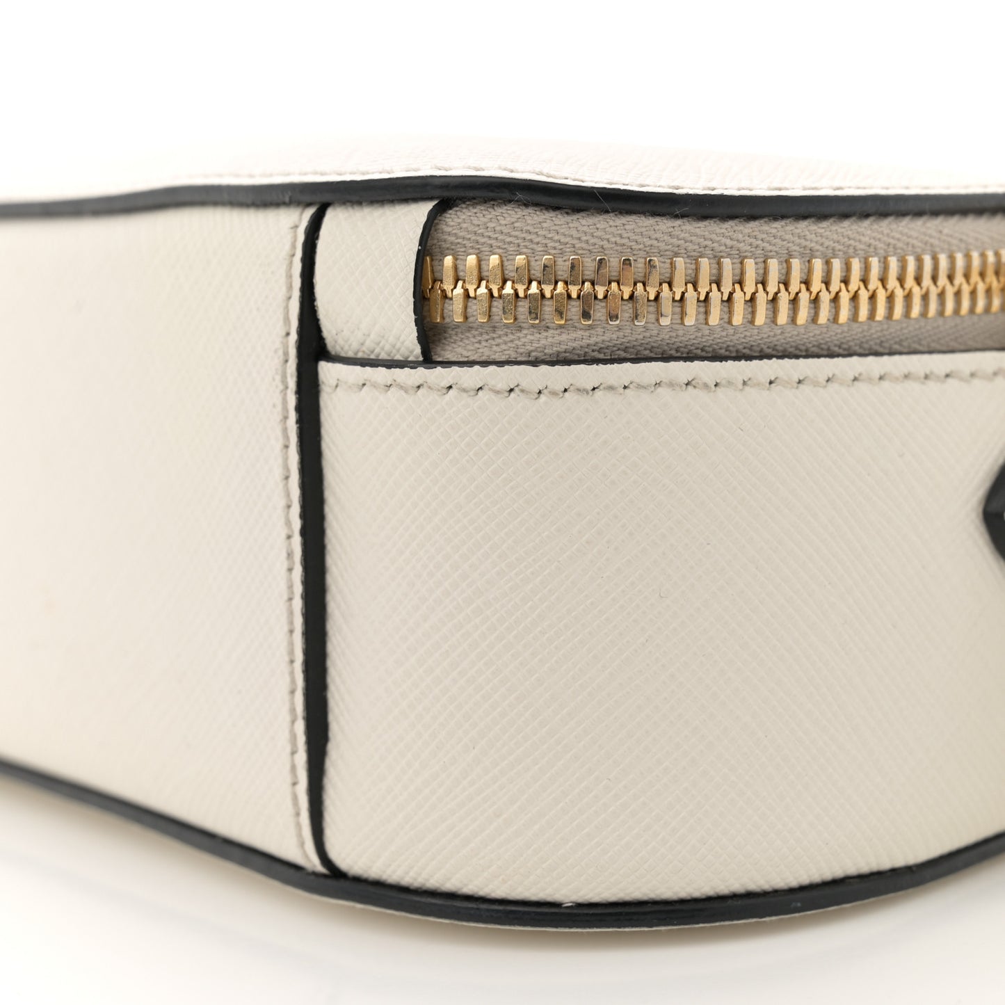 Saffiano Lux Odette Crossbody White