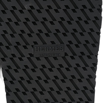 Hermes Calfskin Womens Chypre Sandals 35 Black 7 of 9