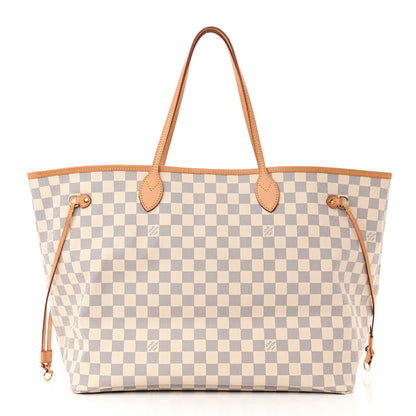 Louis Vuitton Damier Azur Neo Neverfull GM Rose Ballerine 4 of 11