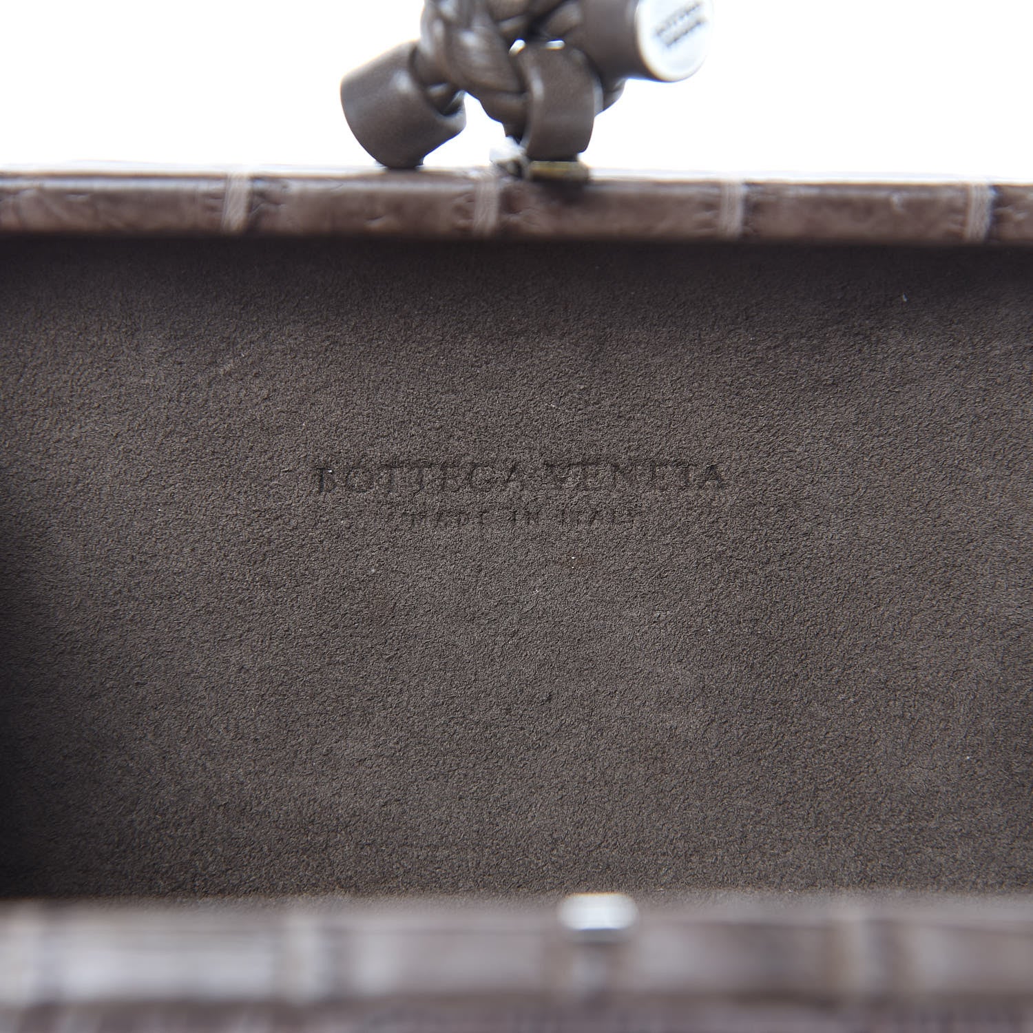 Bottega Veneta Crocodile Knot Clutch 6 of 9