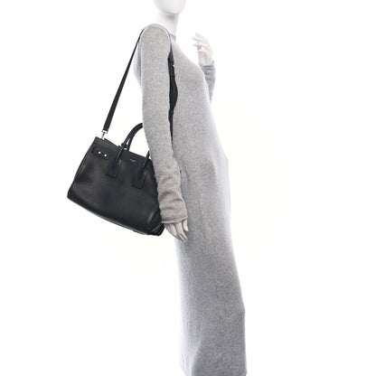 Saint Laurent Grained Calfskin Small Supple Sac De Jour Black 2 of 10