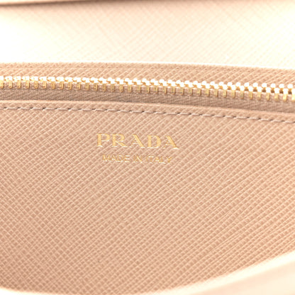 Prada Saffiano Metal Bar Continental Flap Wallet Cammeo 7 of 7