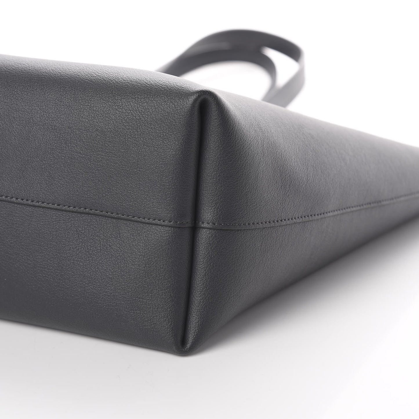 Calfskin Large Shopping Tote Asphalt