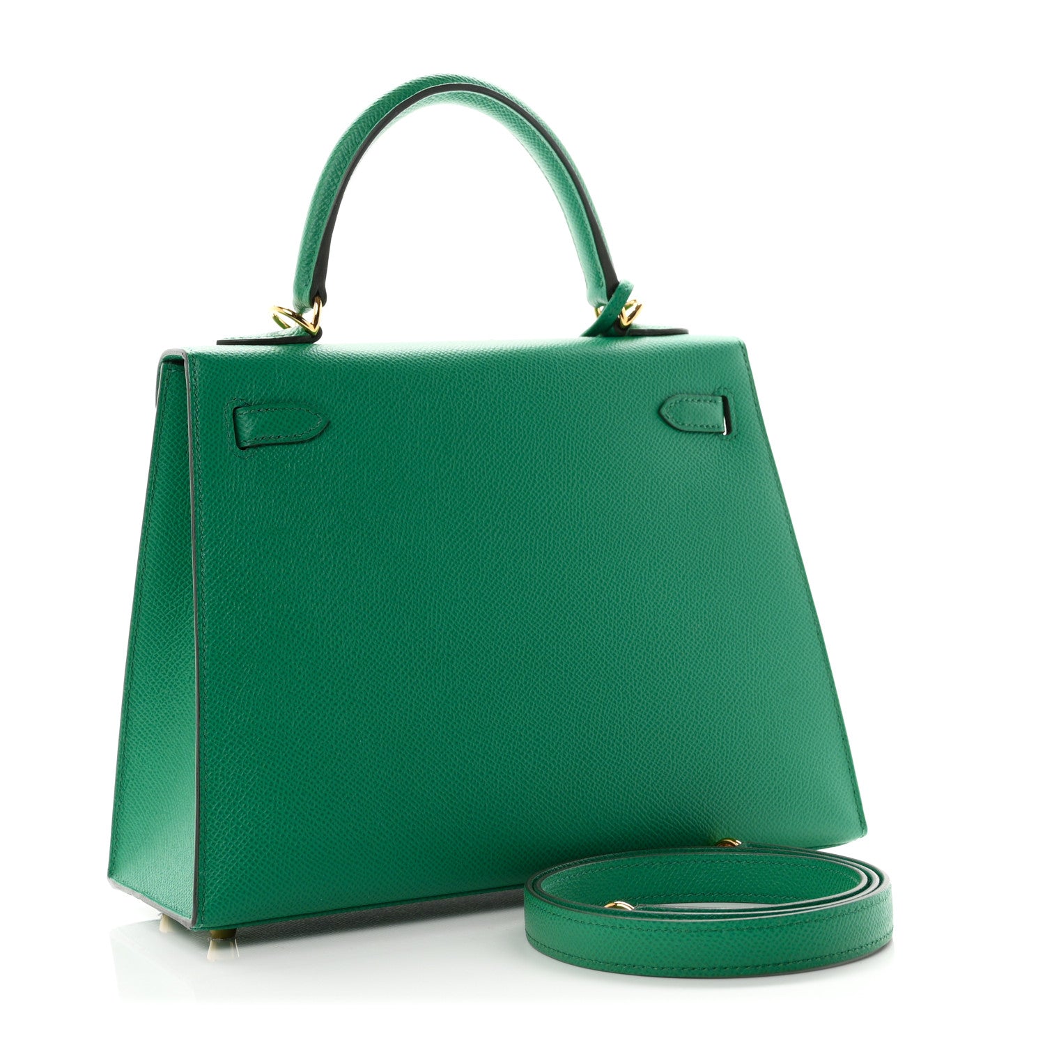 Hermes Epsom Kelly Sellier 25 Vert Jade 2 of 11