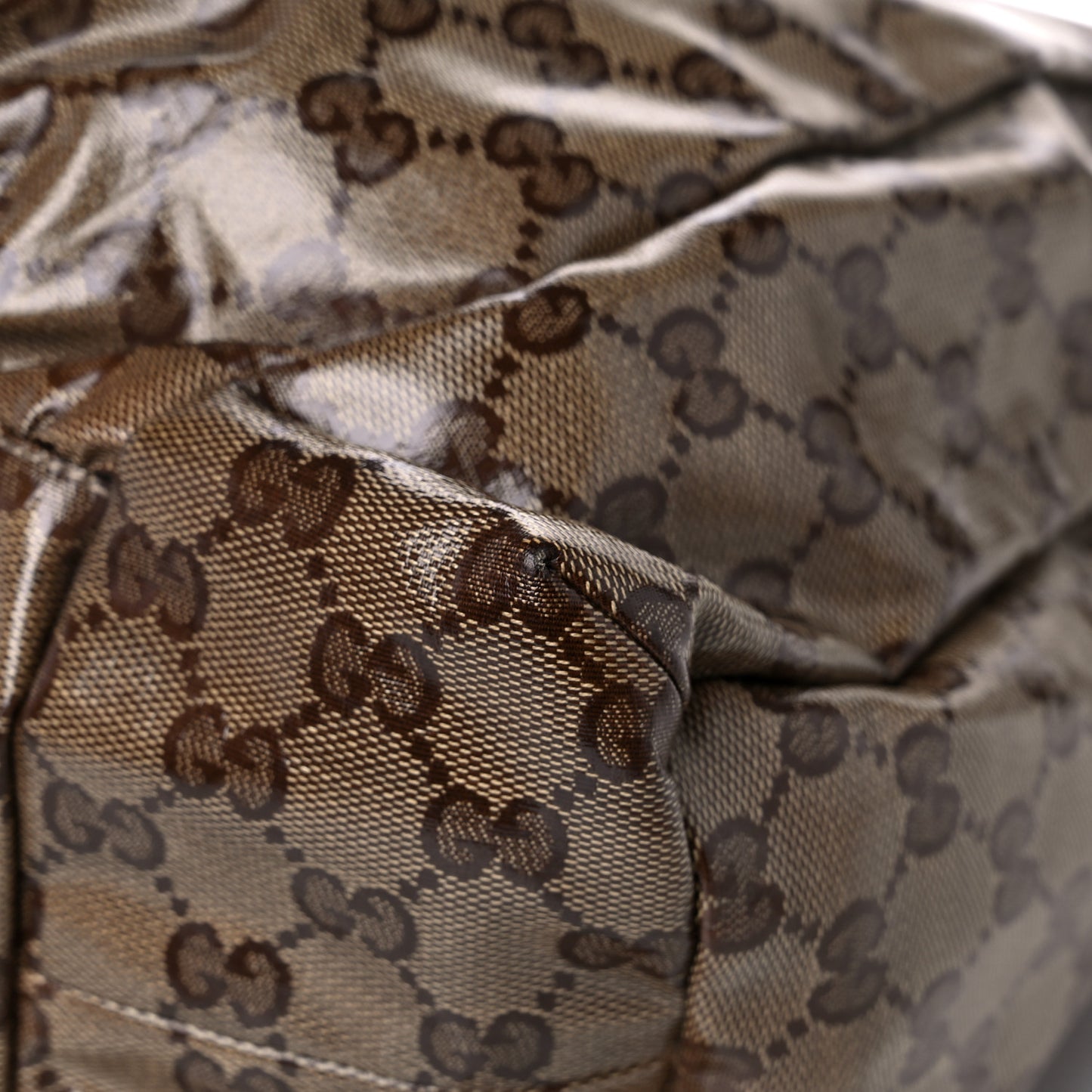 Crystal Monogram Medium Hysteria Tote Brown