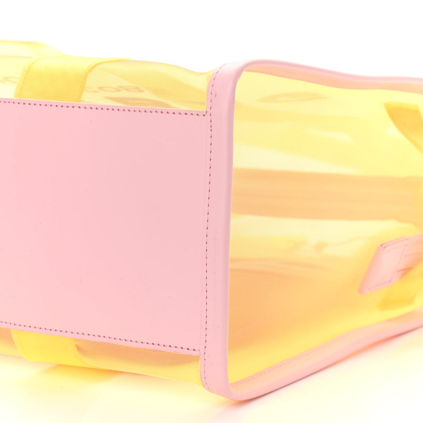 Nylon The Mesh Large Tote Bag Yellow Multicolor