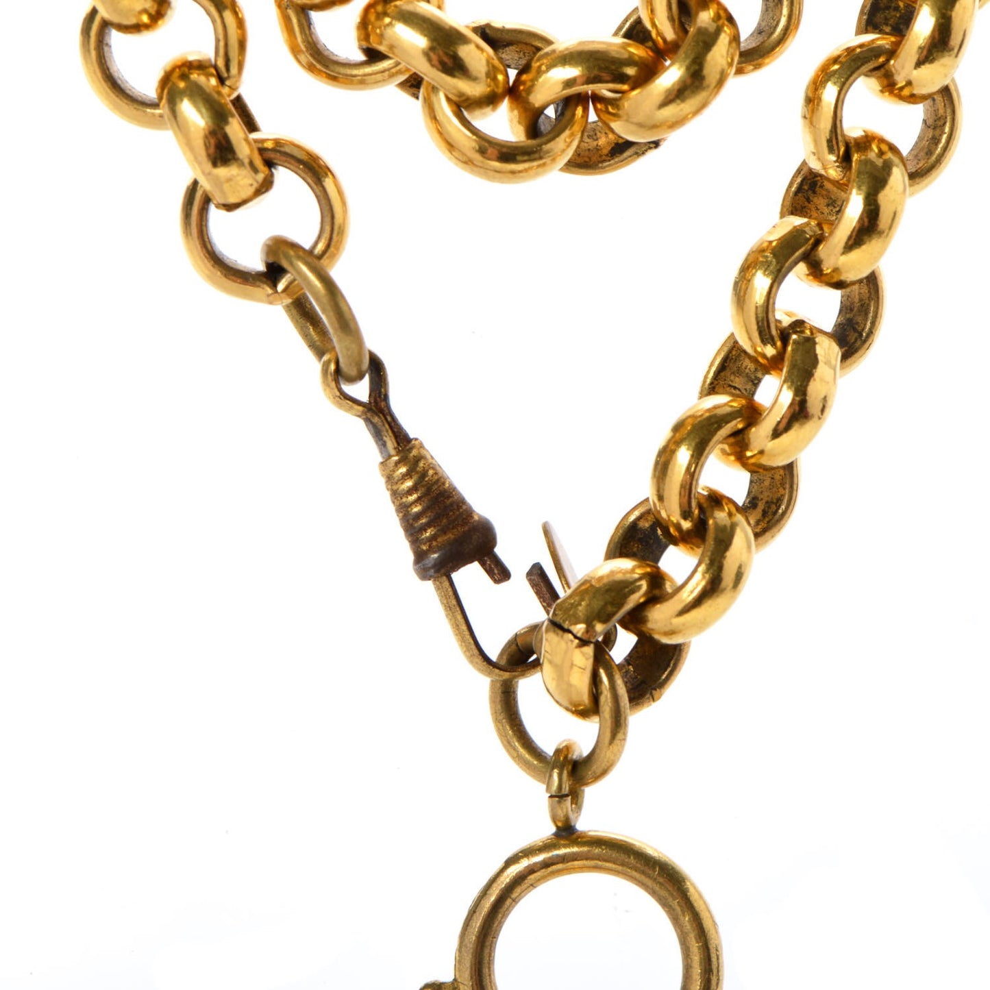 Chain CC Cross Necklace Gold