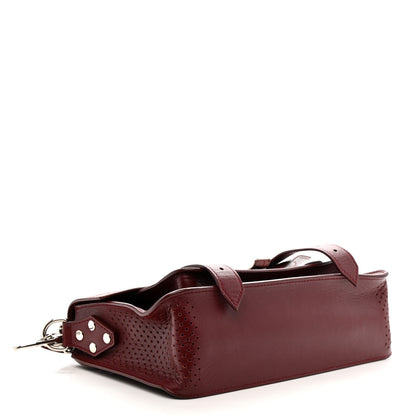 Proenza Schouler Lambskin Perforated Tiny PS1 Satchel Burgundy 4 of 14