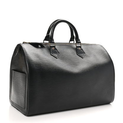 Louis Vuitton Epi Speedy 35 Black 2 of 11
