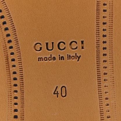 Gucci Nappa Horsebit Jordan Knee High Boots 40 Black 7 of 7
