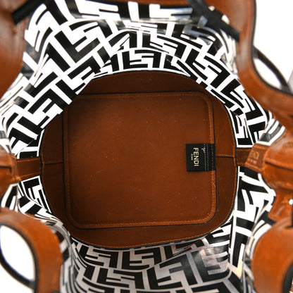 Fendi TPU FF Vitello Aura F is Fendi Grande Mon Tresor Bucket Bag Black Cuoio 5 of 10