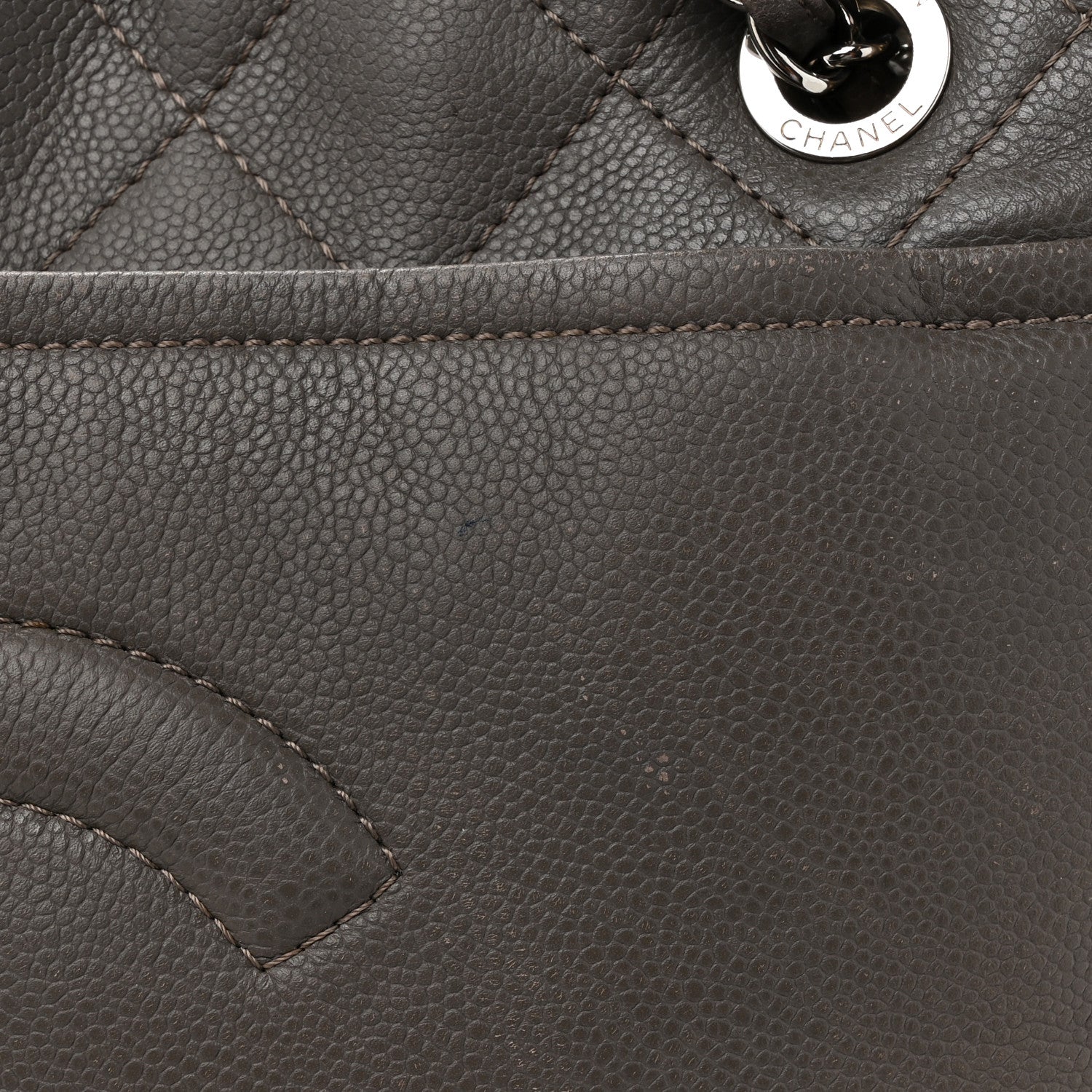 Chanel Caviar Timeless CC Soft Tote Dark Grey 14 of 18