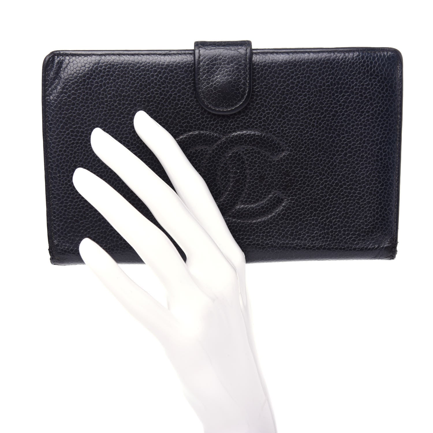 Chanel Caviar Timeless CC French Wallet Black 2 of 10