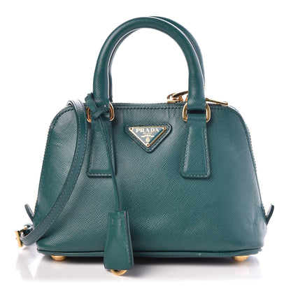 Prada Saffiano Lux Mini Promenade Tote Ottanio 1 of 11