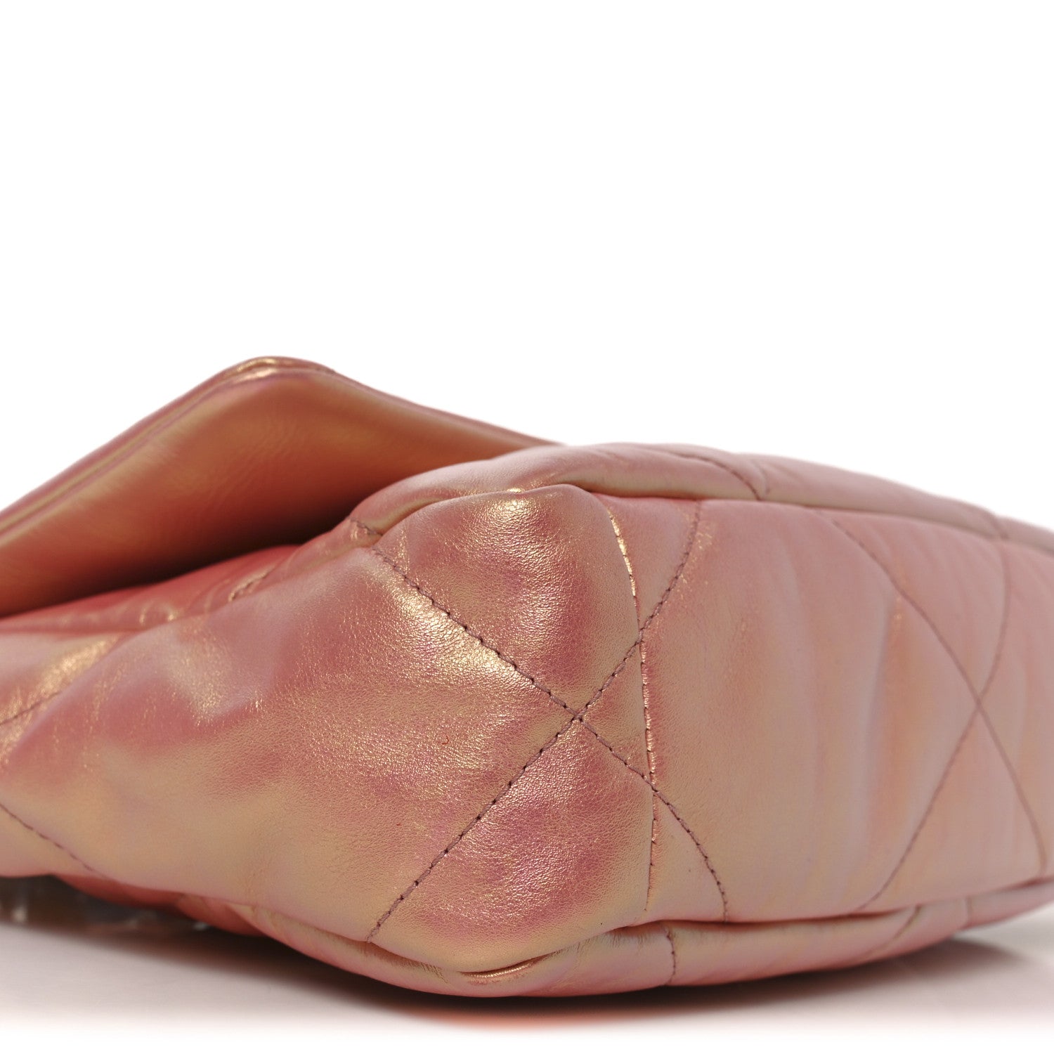 Chanel Iridescent Calfskin Quilted Medium Chanel 19 Flap Pink 9 of 10