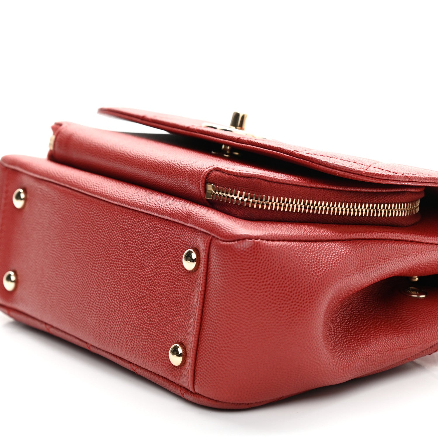 Chanel Caviar Quilted Medium Business Affinity Flap Red 7 of 9