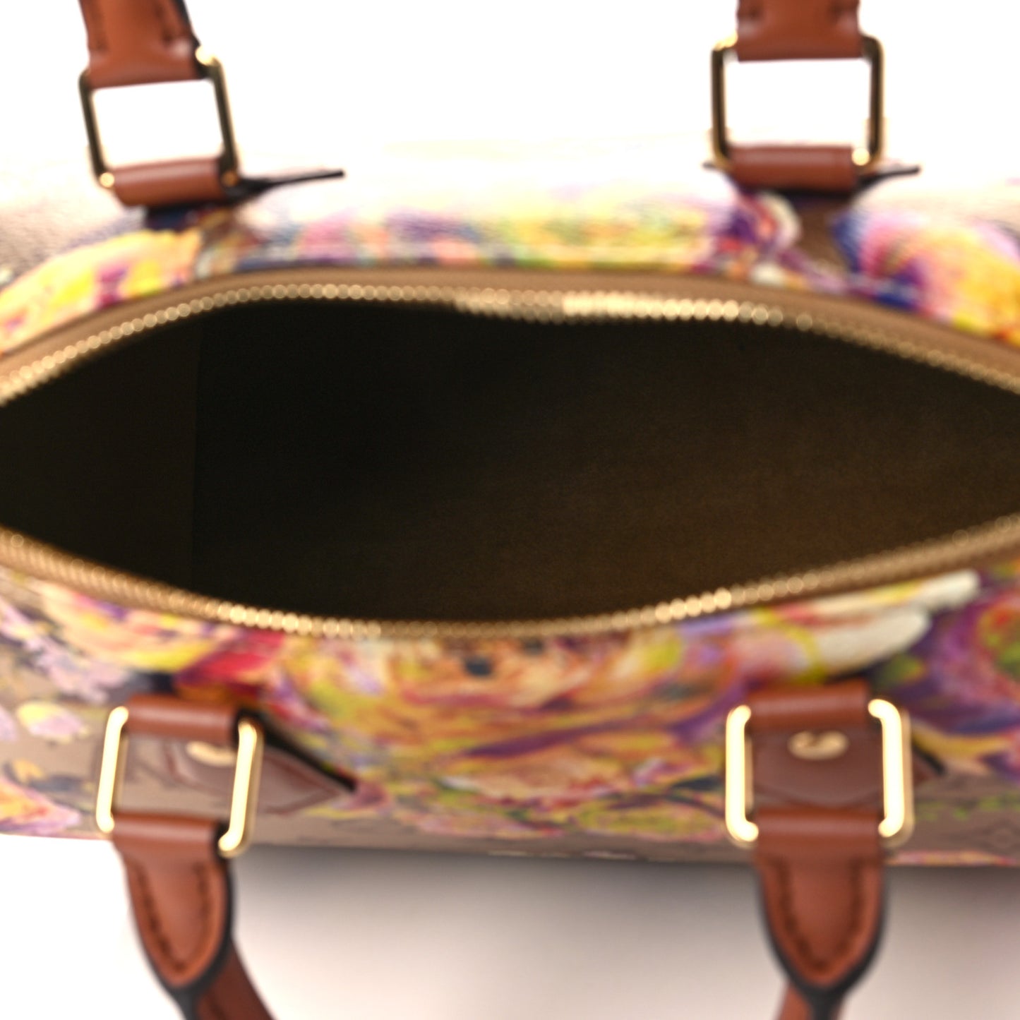 Metallic Monogram LV Garden Speedy Bandouliere 25 Gold