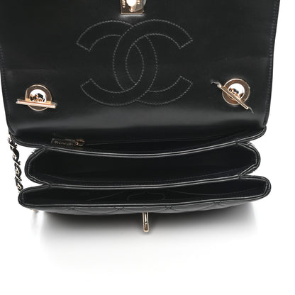 Chanel Lambskin Quilted Small Trendy CC Dual Handle Flap Bag Black 8 of 12