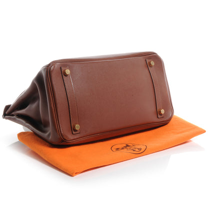 Hermes Box Leather Birkin 30 Noisette 4 of 9