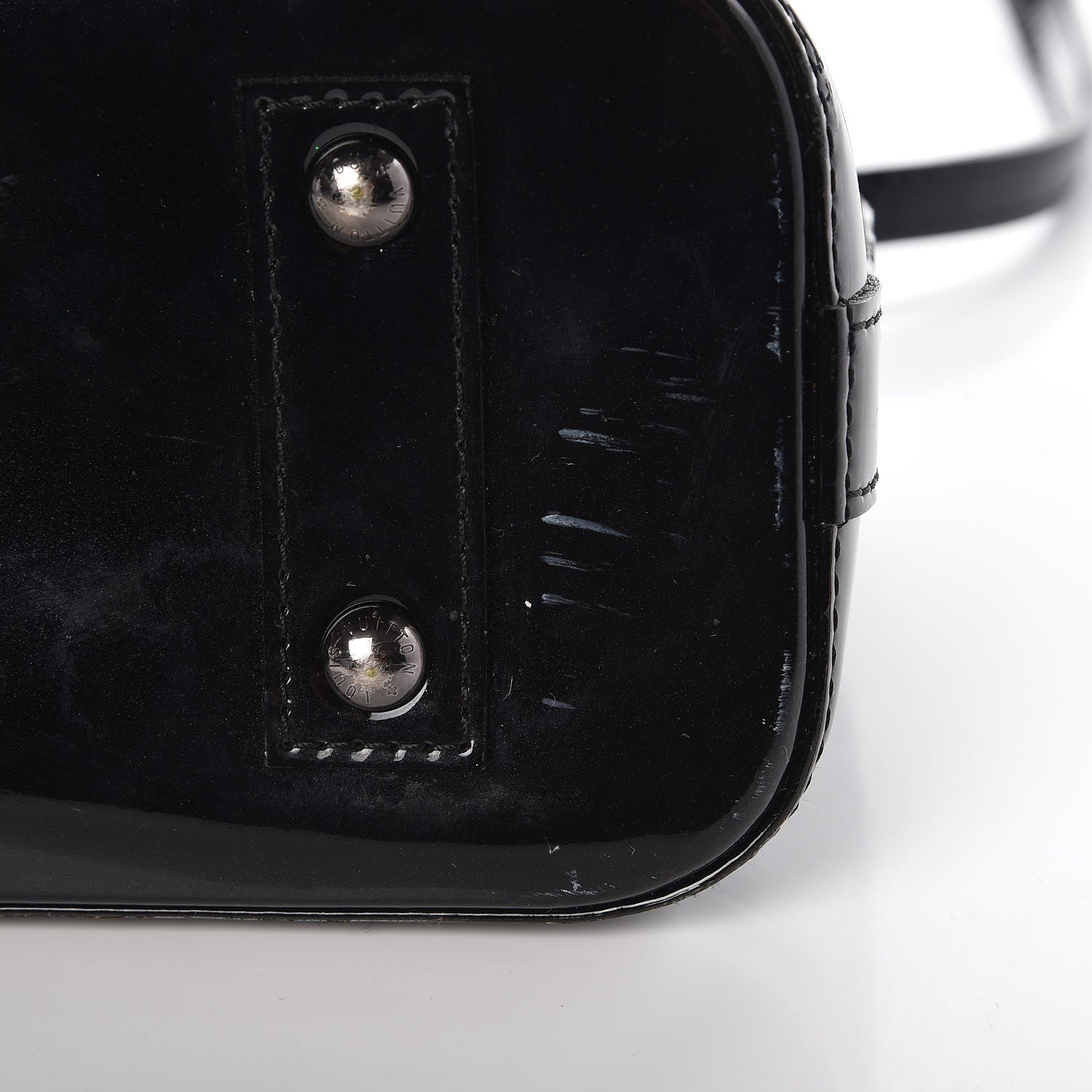 Louis Vuitton Vernis Alma BB Noir Magnetique 10 of 17