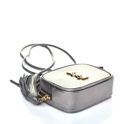 Saint Laurent Metallic Calfskin Monogram Blogger Bag Lapis 4 of 9