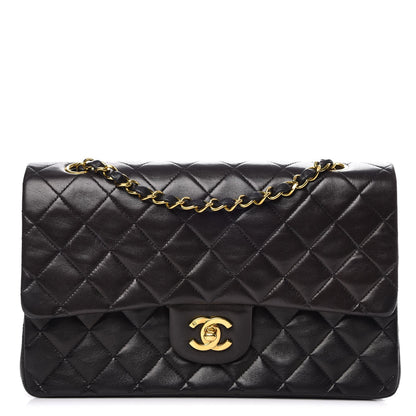 Chanel Lambskin Quilted Medium Double Flap Black 1 of 15