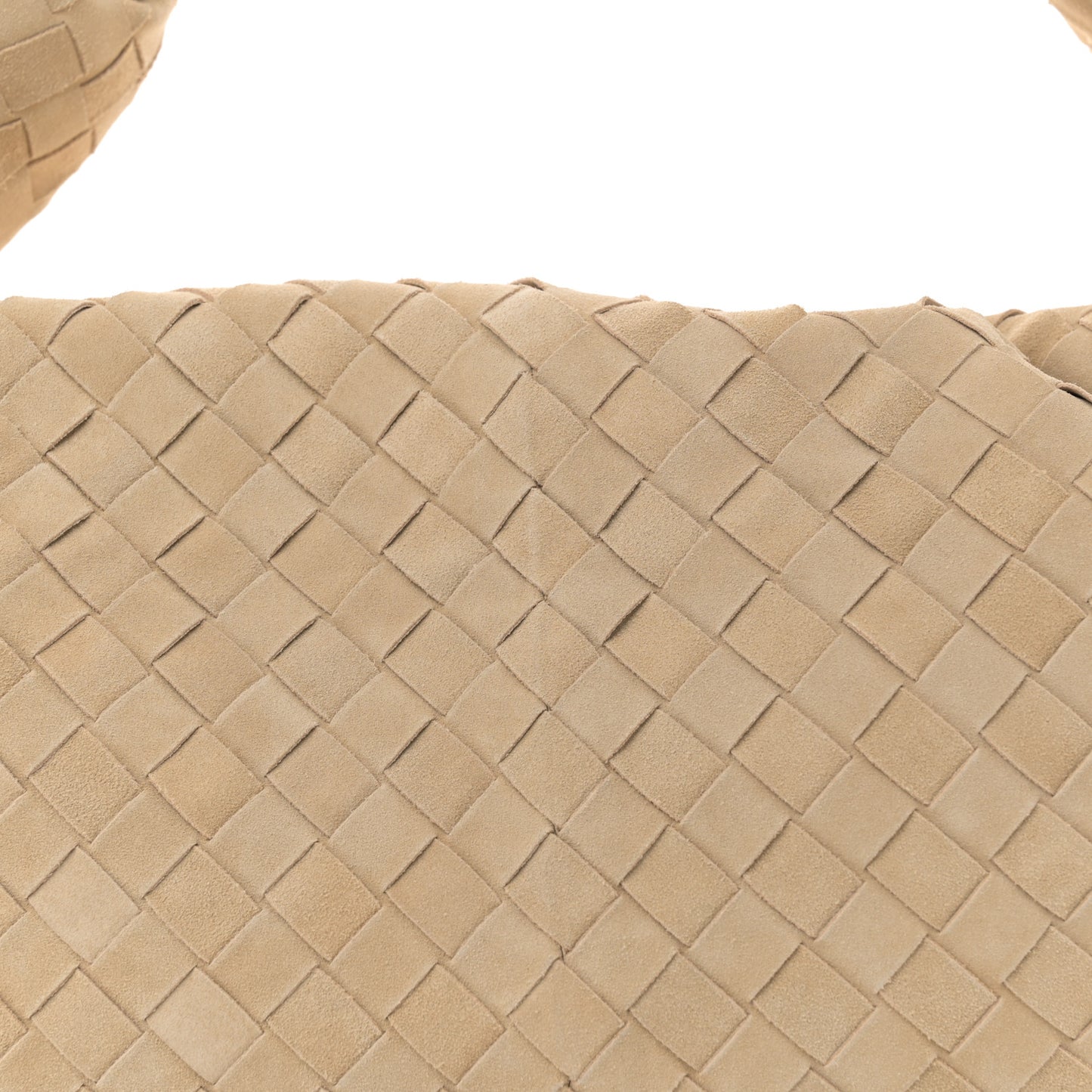 Suede Intrecciato Small Jodie Sand